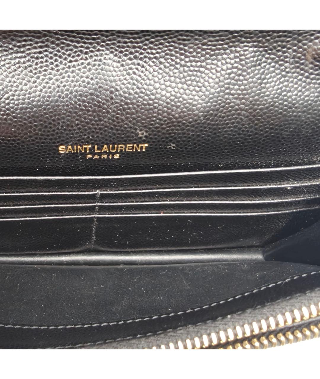 SAINT LAURENT Черная кожаная сумка через плечо, фото 8