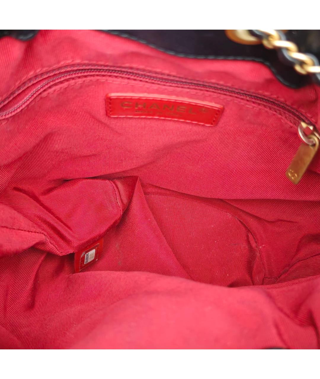 CHANEL Черная кожаная сумка тоут, фото 8