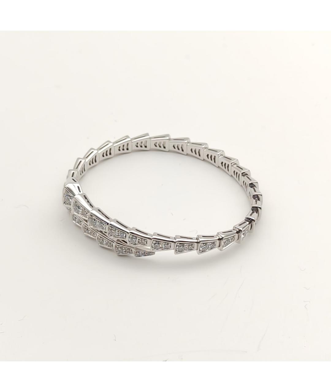 BVLGARI Серебрянный браслет из белого золота, фото 4