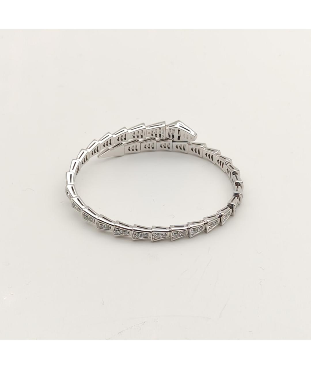 BVLGARI Серебрянный браслет из белого золота, фото 5