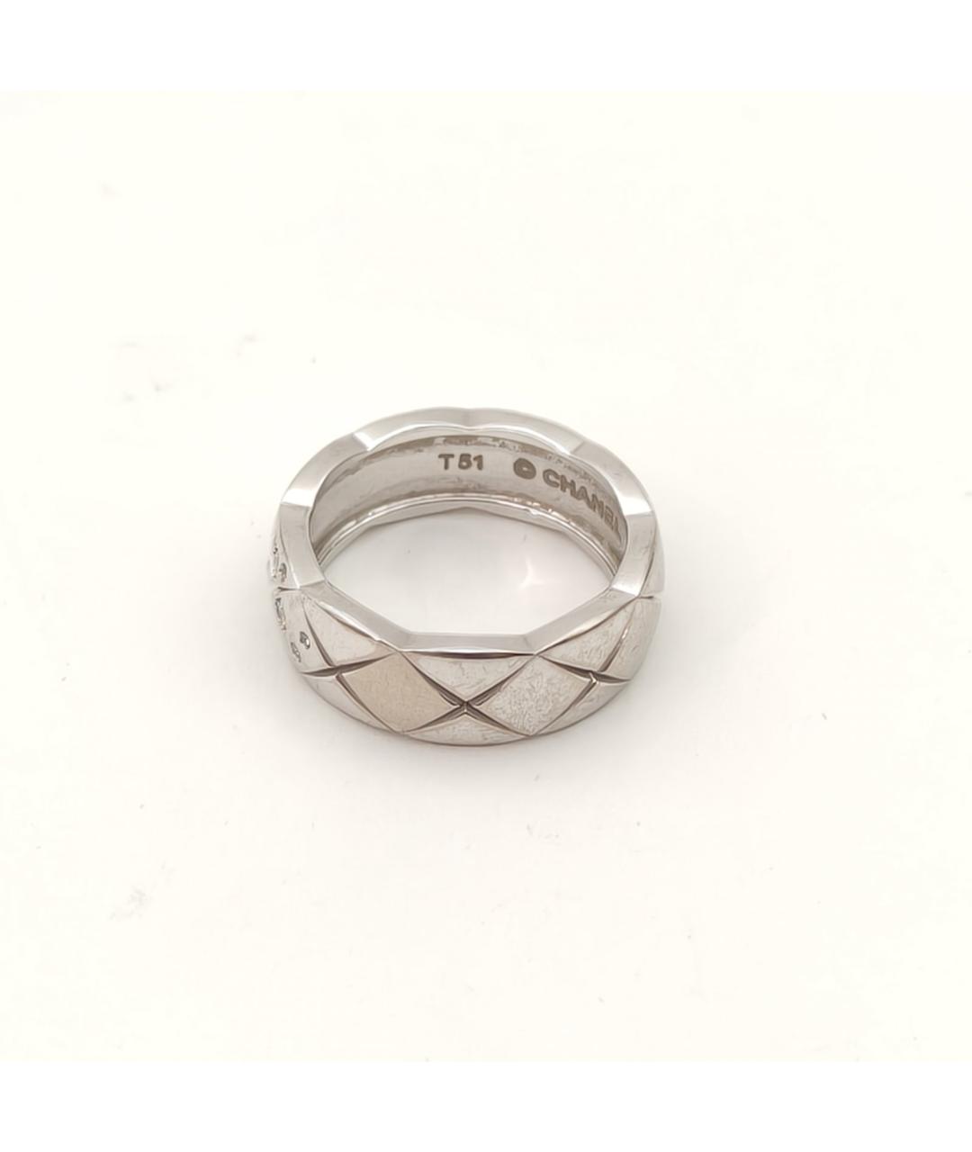 CHANEL Серебряное кольцо из белого золота, фото 5