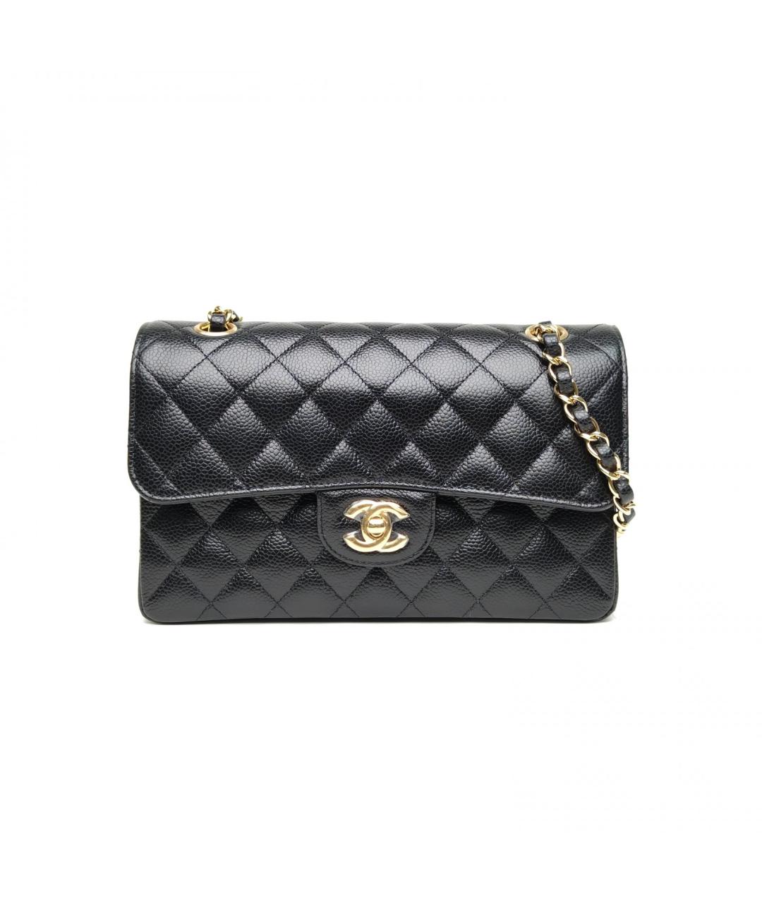 CHANEL Черная кожаная сумка через плечо, фото 2