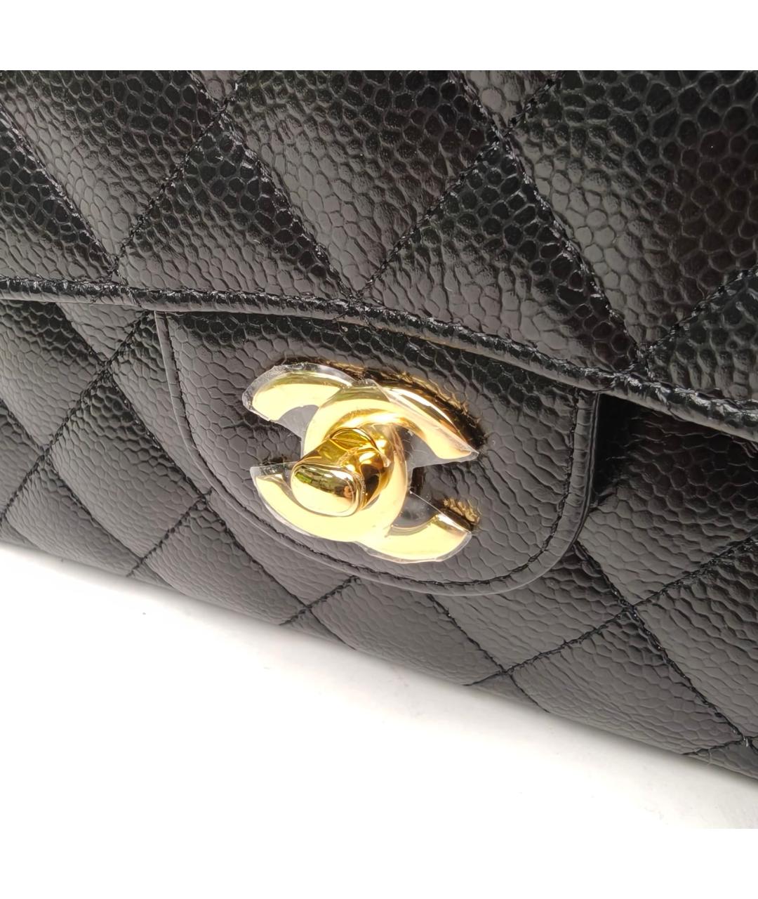 CHANEL Черная кожаная сумка через плечо, фото 7