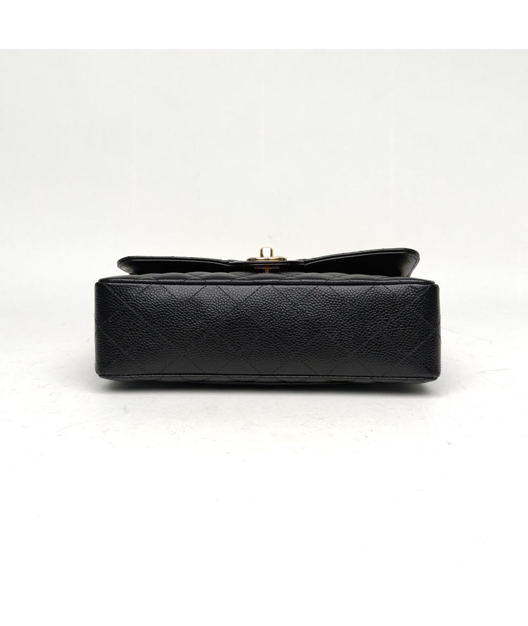 CHANEL Черная кожаная сумка через плечо, фото 6