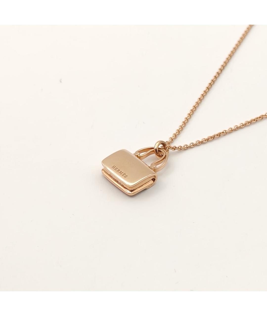 HERMES Золотая подвеска из розового золота, фото 5