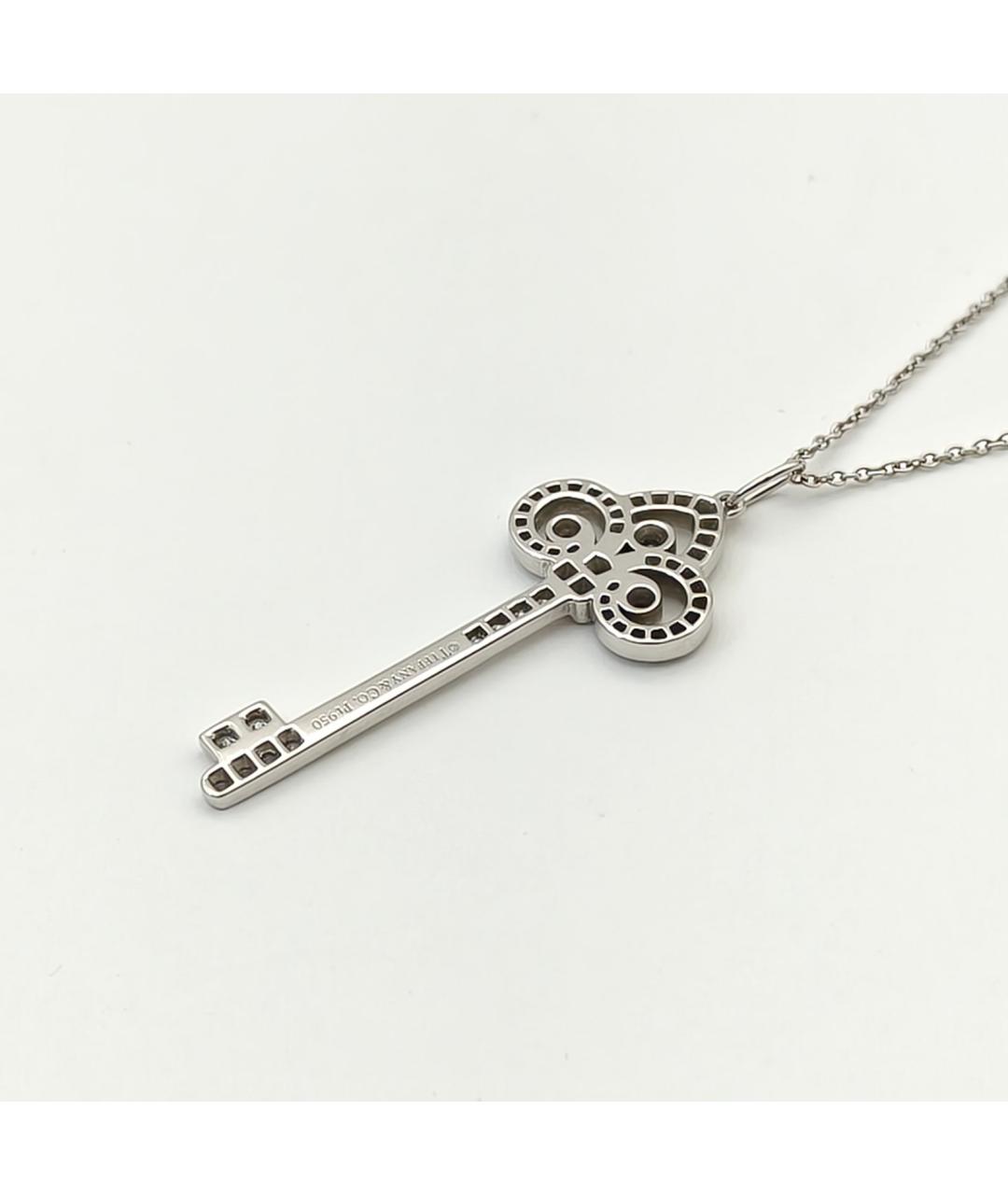 TIFFANY&CO Серебряная платиновая подвеска, фото 5