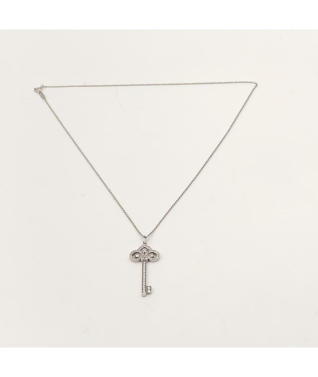 TIFFANY&CO Серебряная платиновая подвеска, фото 7