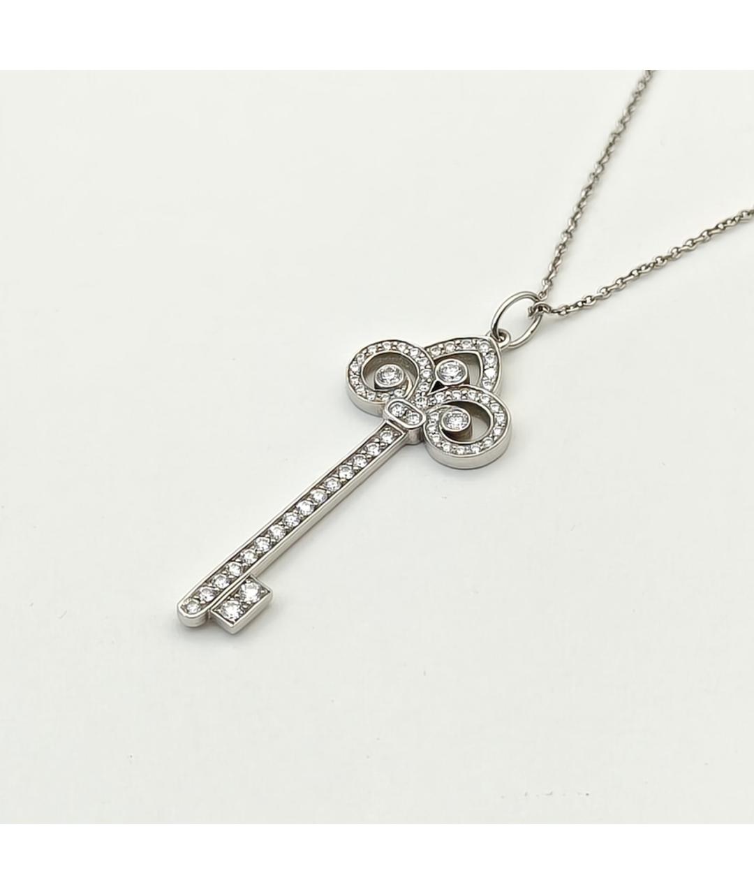 TIFFANY&CO Серебряная платиновая подвеска, фото 4