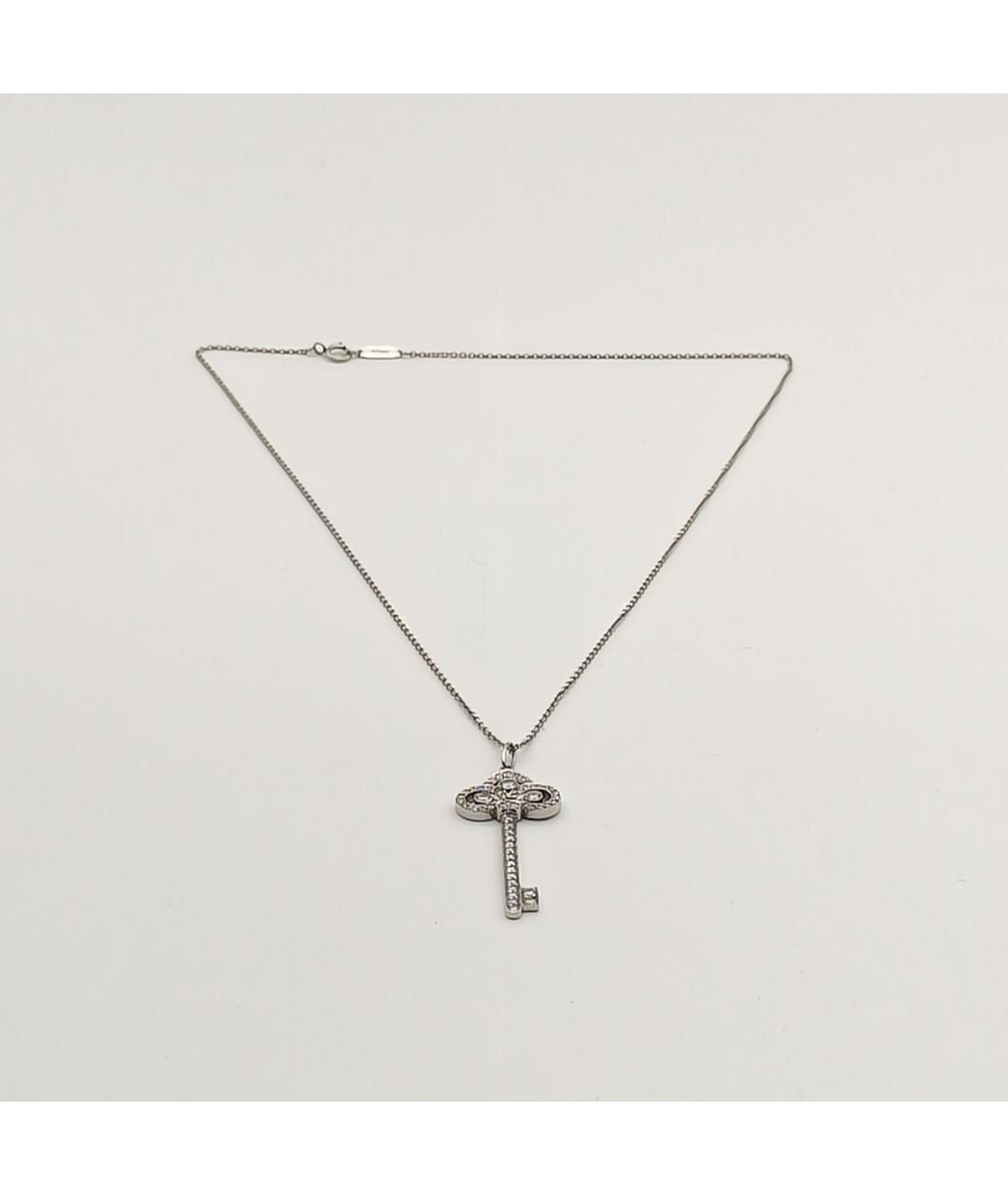 TIFFANY&CO Серебряная платиновая подвеска, фото 7