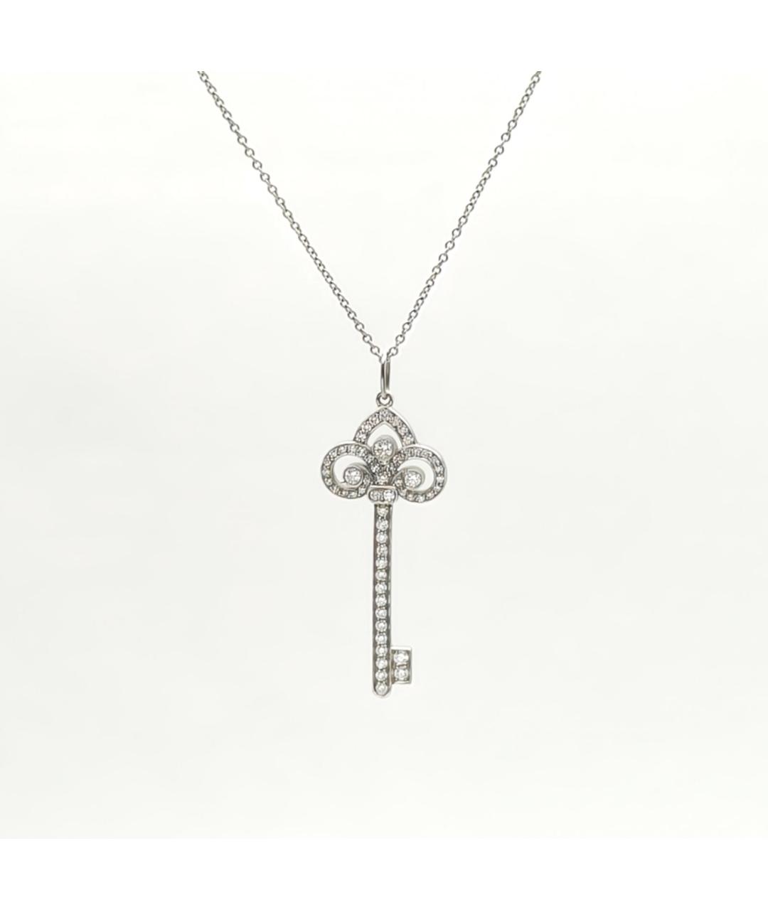 TIFFANY&CO Серебряная платиновая подвеска, фото 3