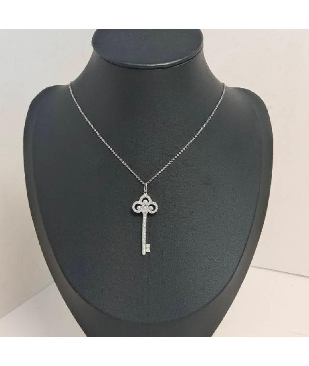 TIFFANY&CO Серебряная платиновая подвеска, фото 8