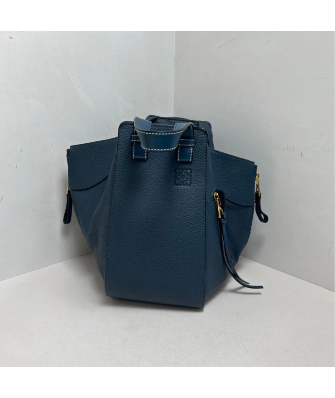 LOEWE Синяя кожаная сумка через плечо, фото 8