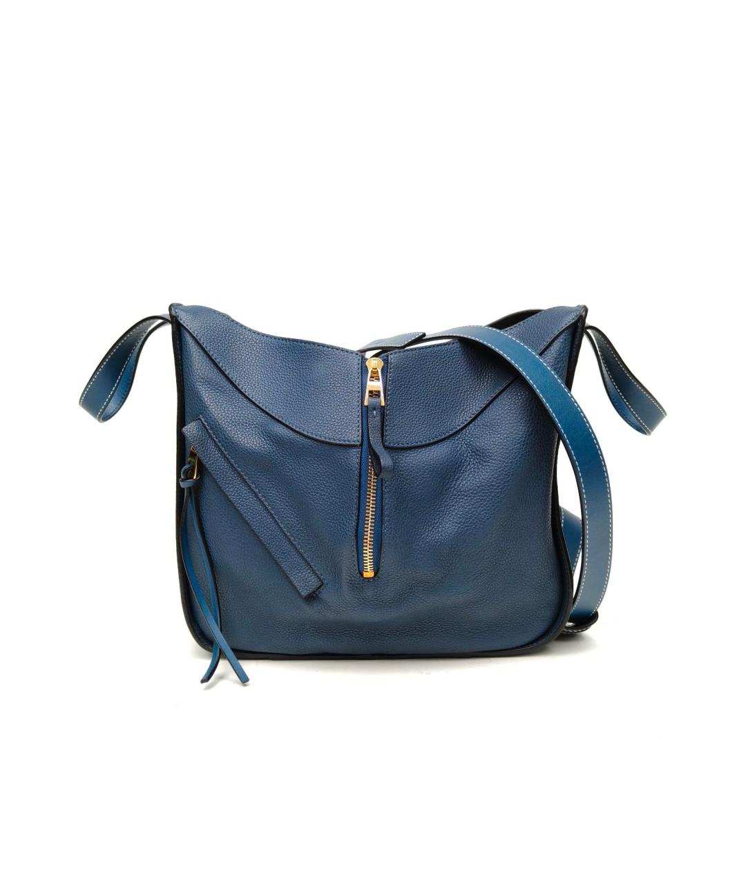 LOEWE Синяя кожаная сумка через плечо, фото 2