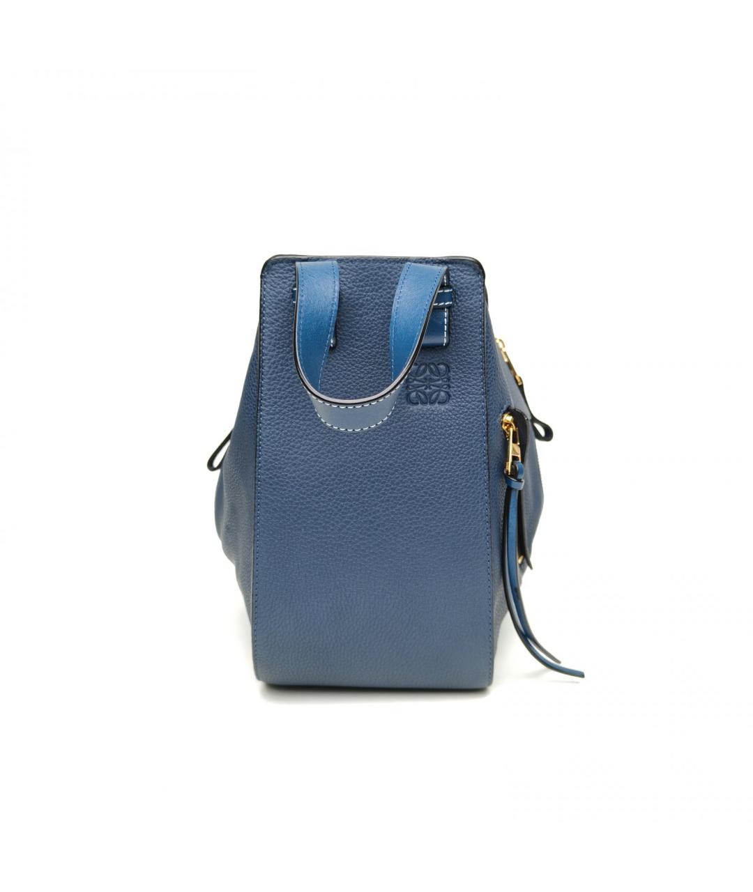 LOEWE Синяя кожаная сумка через плечо, фото 5