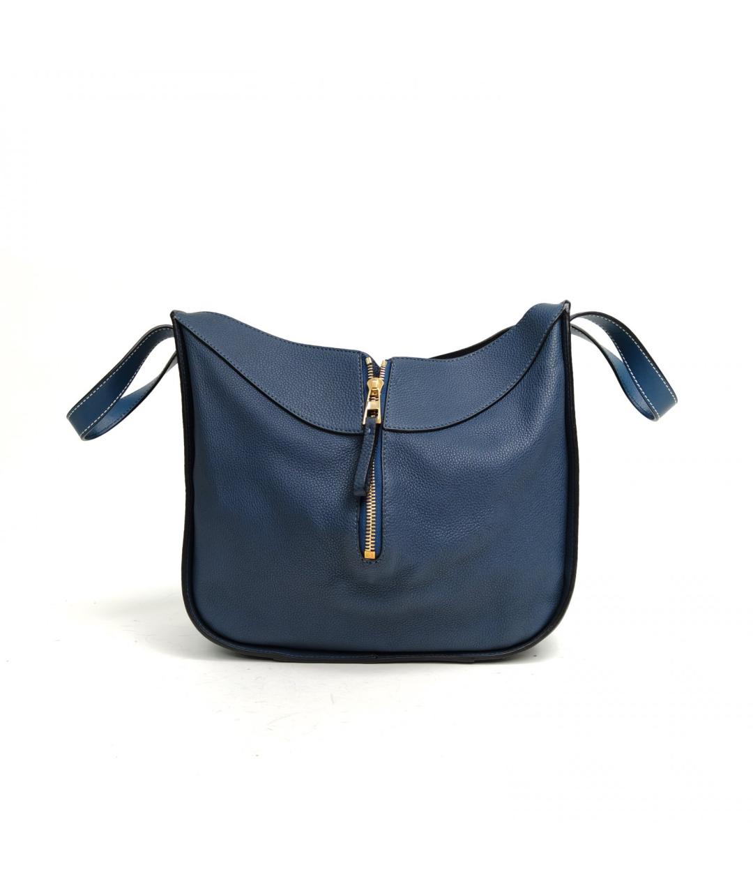 LOEWE Синяя кожаная сумка через плечо, фото 4