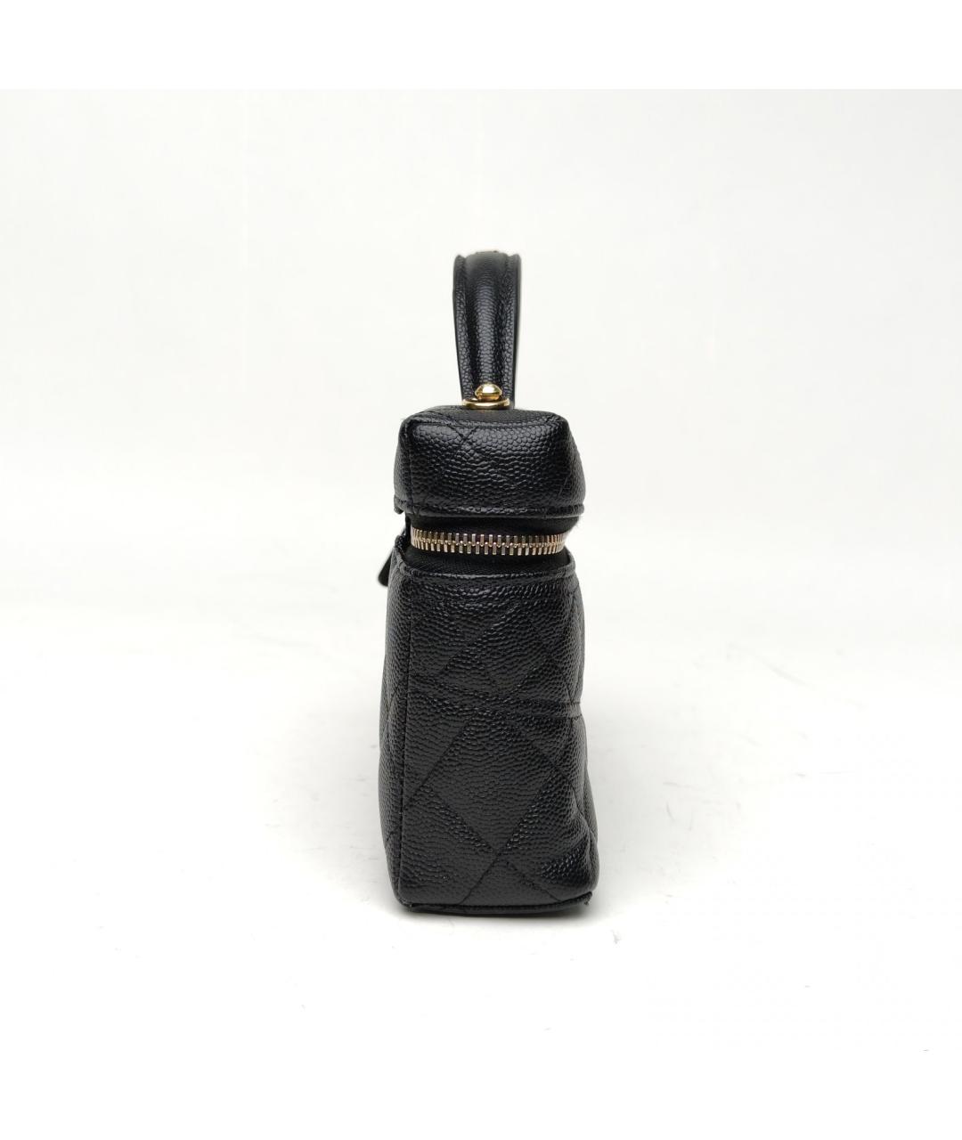 CHANEL Черная кожаная сумка через плечо, фото 5