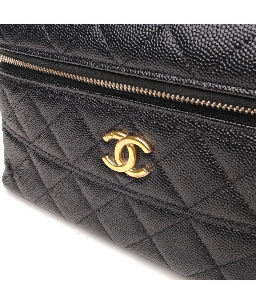 CHANEL Черная кожаная сумка через плечо, фото 8