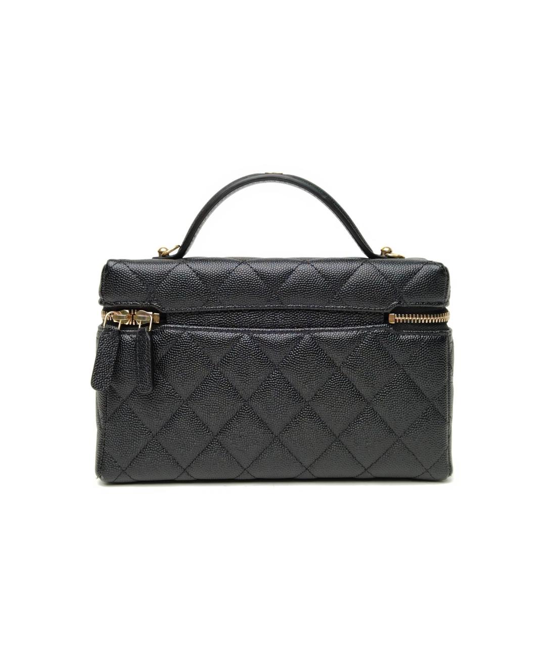 CHANEL Черная кожаная сумка через плечо, фото 4