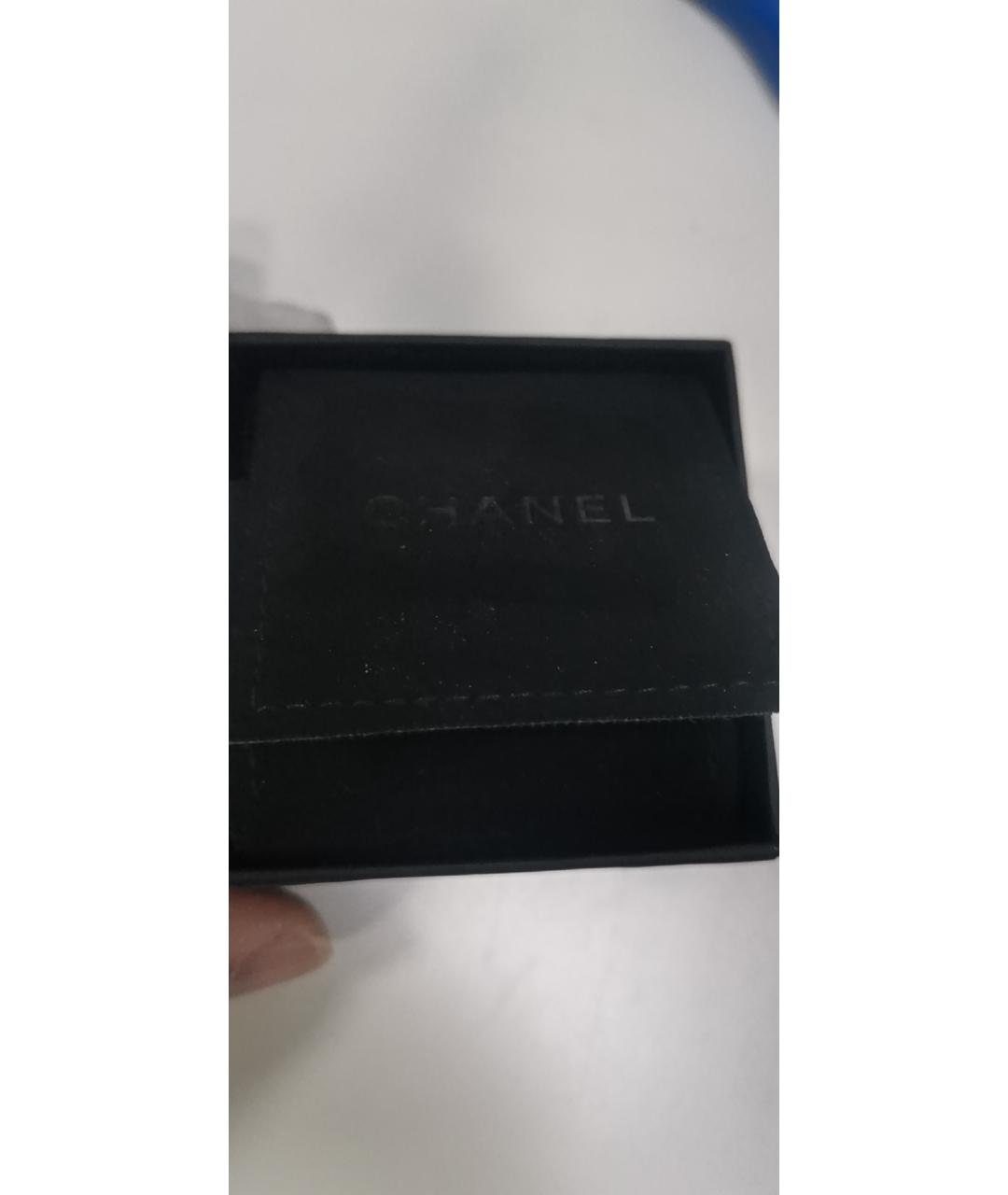 CHANEL Золотые металлические серьги, фото 8