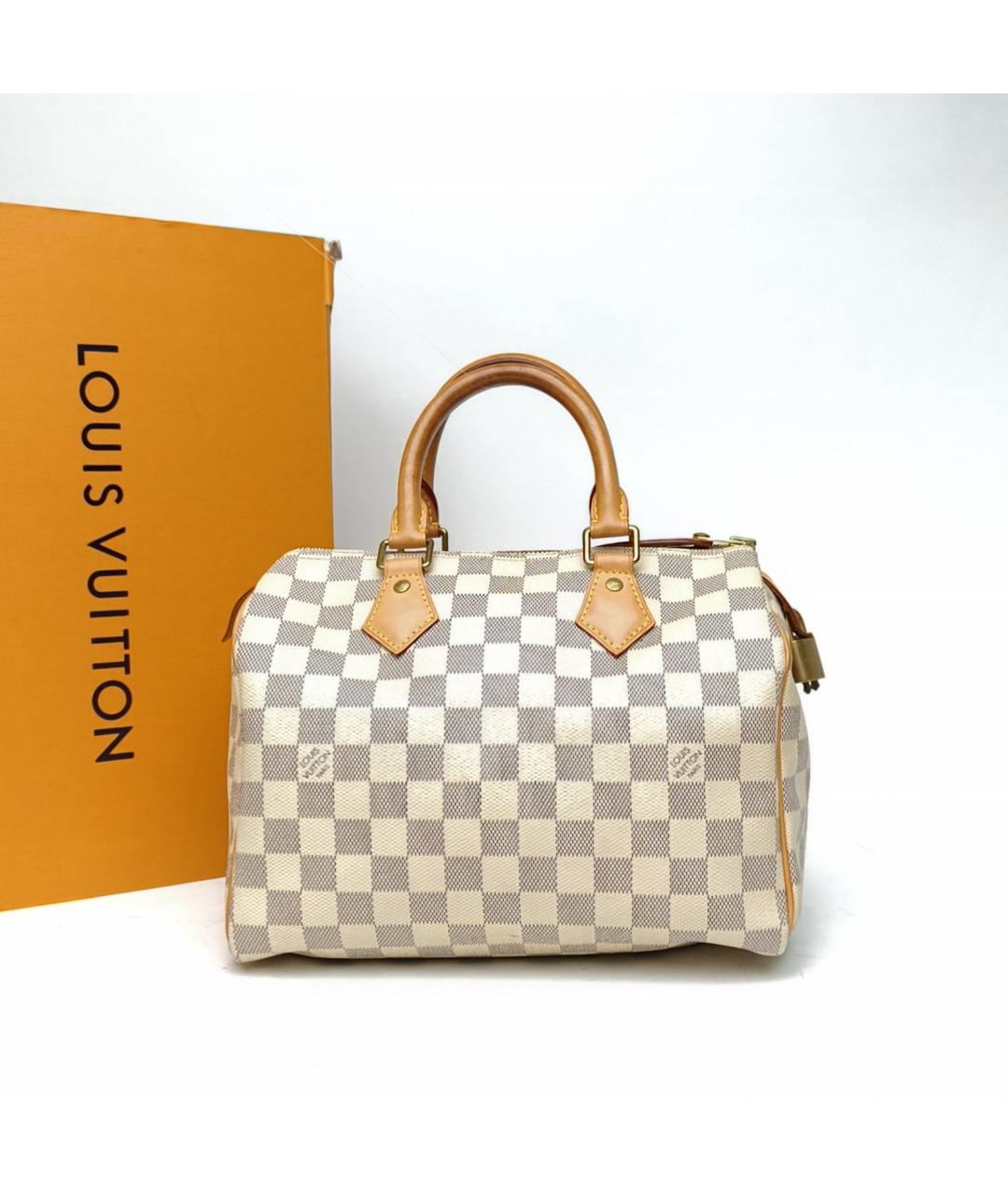 LOUIS VUITTON Бежевая сумка с короткими ручками, фото 9