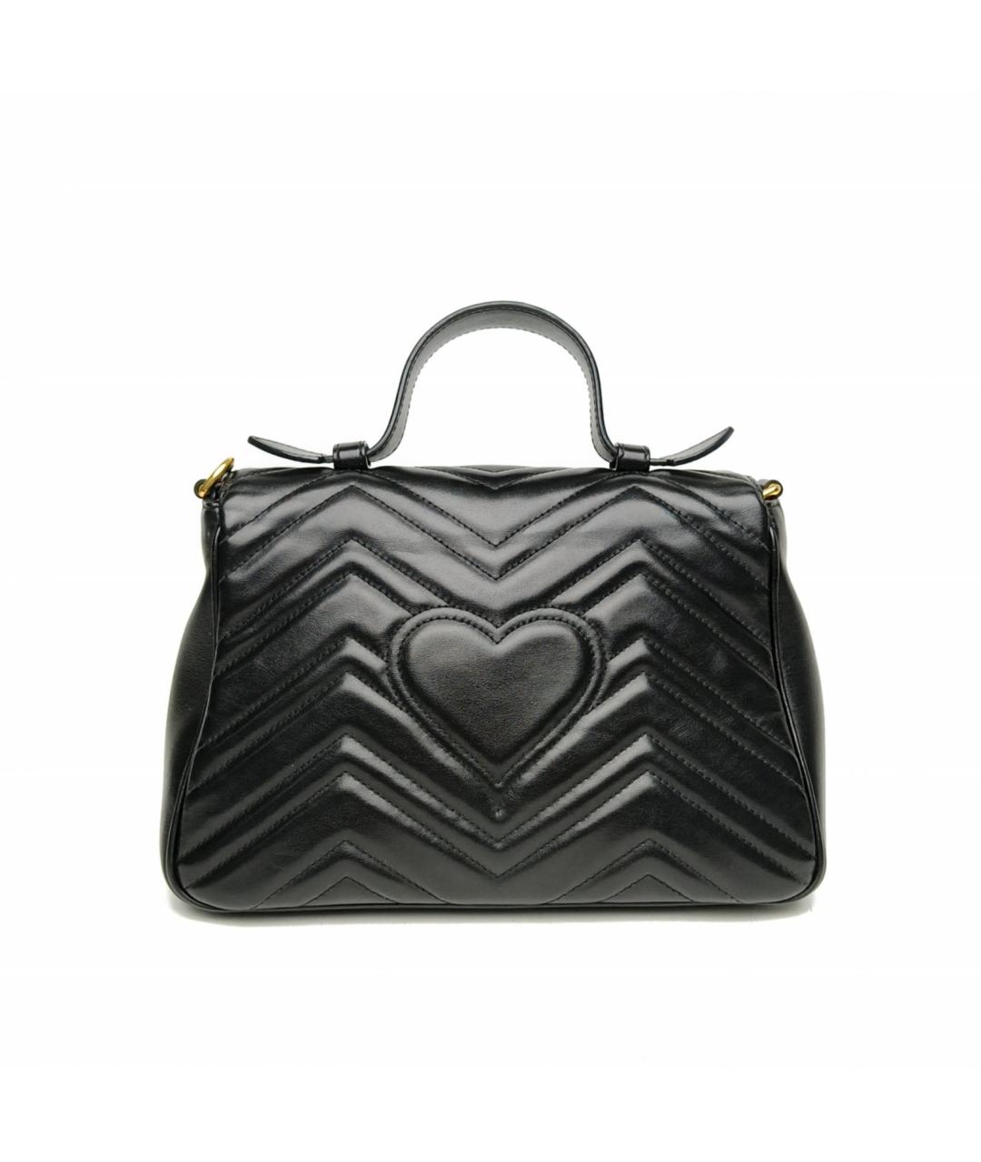 GUCCI Черная кожаная сумка через плечо, фото 4