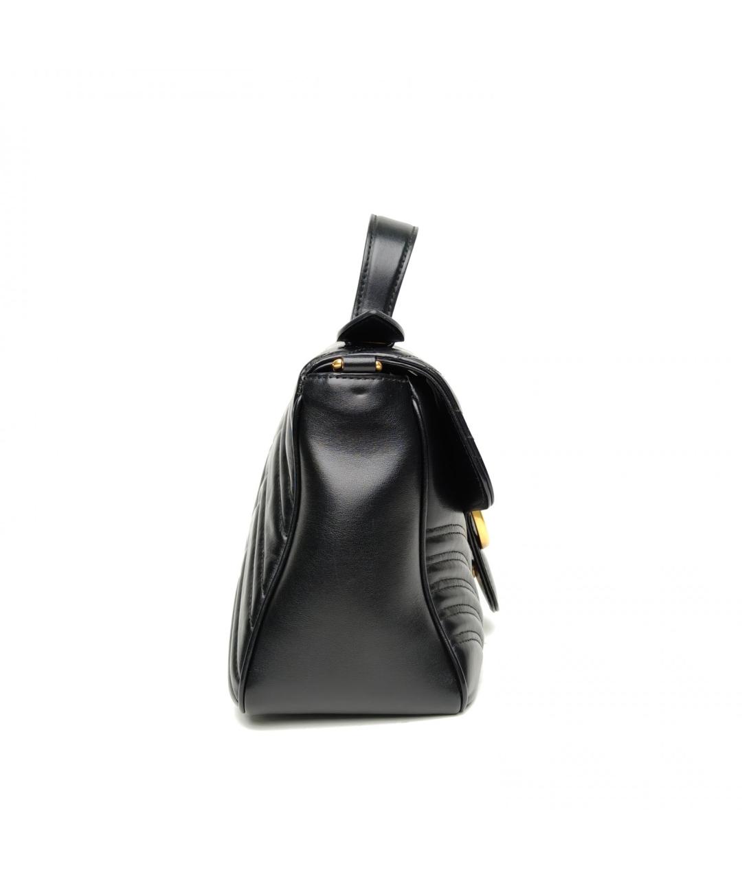 GUCCI Черная кожаная сумка через плечо, фото 5