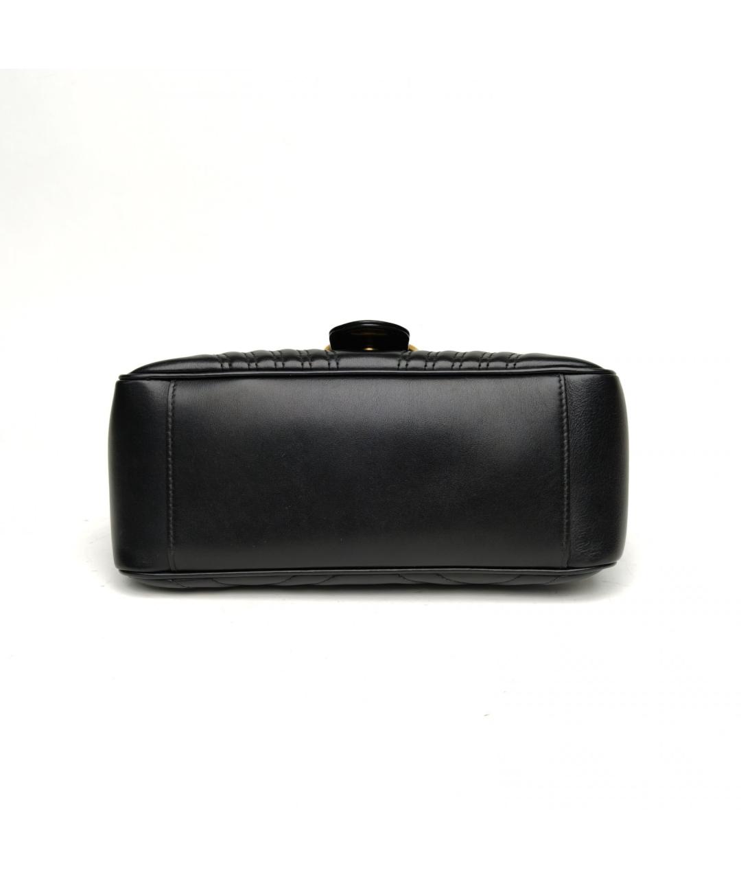 GUCCI Черная кожаная сумка через плечо, фото 6