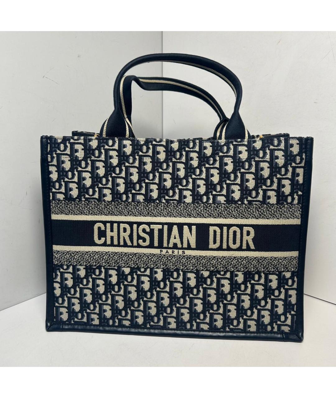 CHRISTIAN DIOR Синяя сумка тоут, фото 9