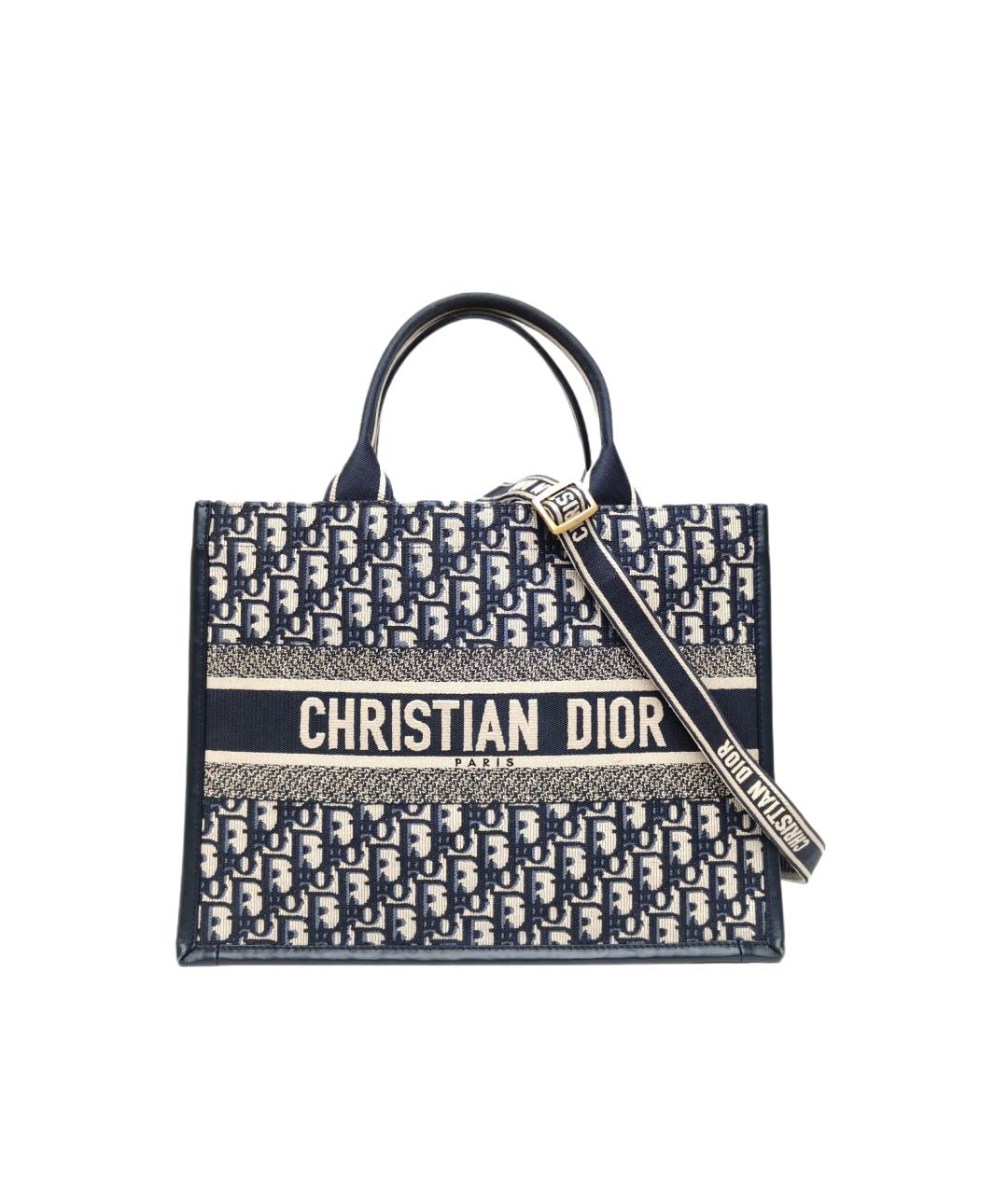 CHRISTIAN DIOR Синяя сумка тоут, фото 10