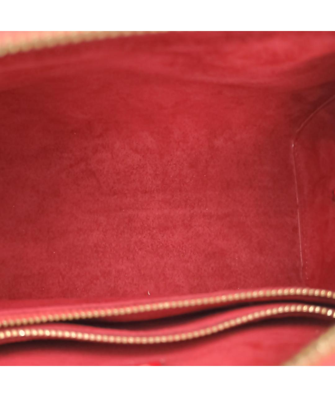LOUIS VUITTON Красная сумка с короткими ручками, фото 8
