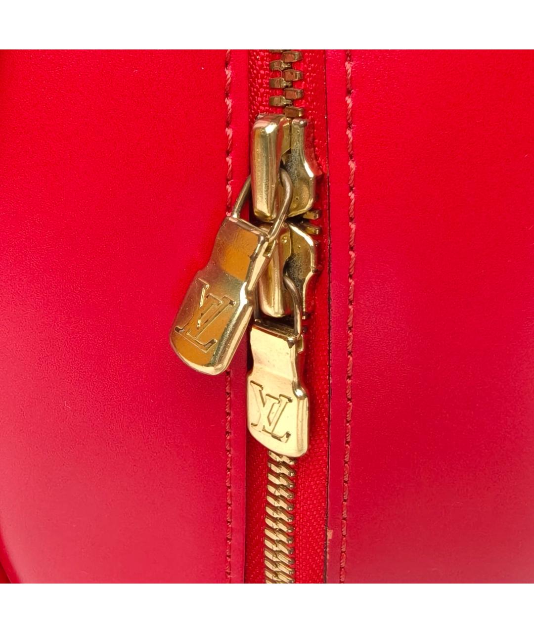 LOUIS VUITTON Красная сумка с короткими ручками, фото 7