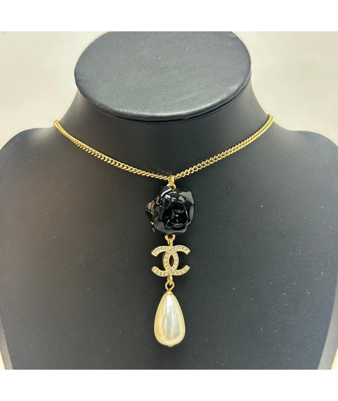 CHANEL Золотая металлическая подвеска, фото 8