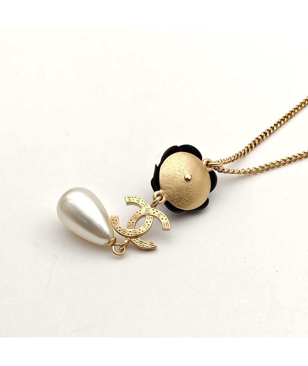 CHANEL Золотая металлическая подвеска, фото 5