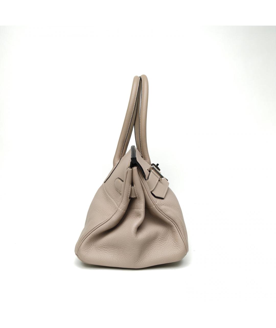 HERMES Серая сумка с короткими ручками, фото 5