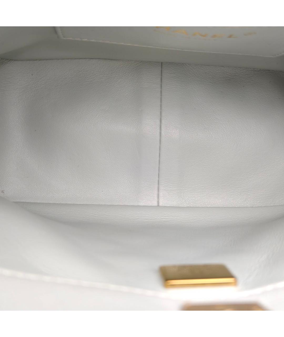 CHANEL Голубая сумка через плечо, фото 8