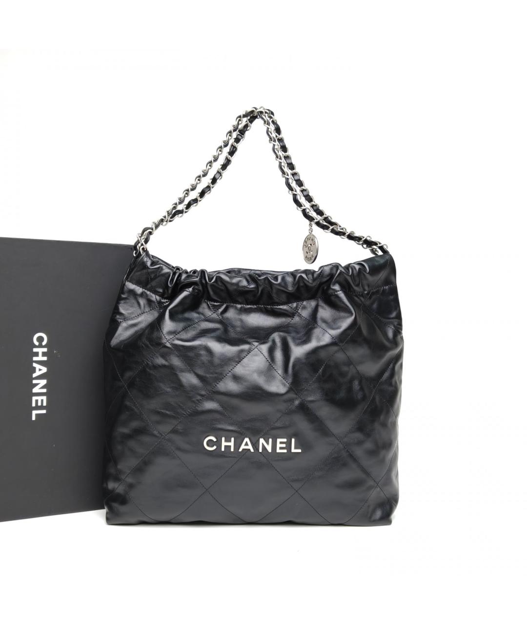 CHANEL Черная сумка тоут, фото 8