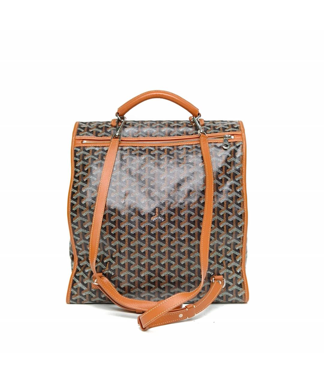 GOYARD Коричневый рюкзак, фото 4