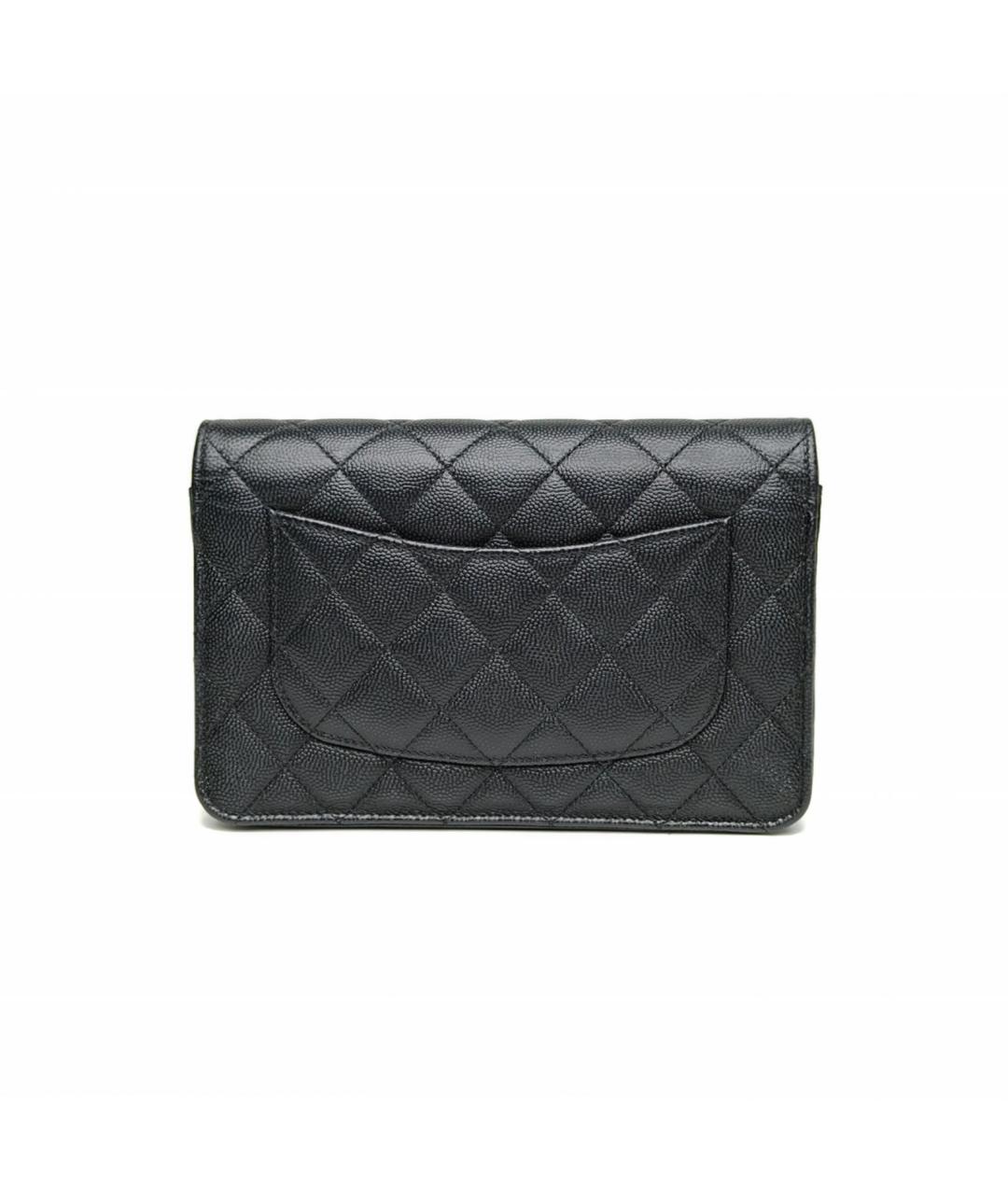 CHANEL Черная кожаная сумка через плечо, фото 2