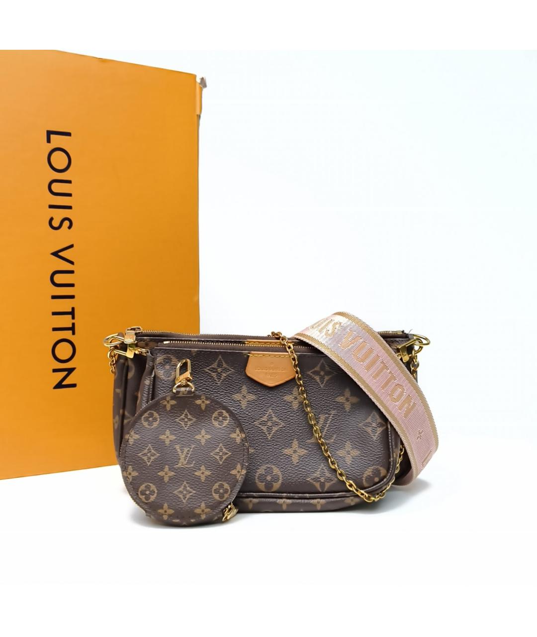 LOUIS VUITTON Коричневая сумка через плечо, фото 8