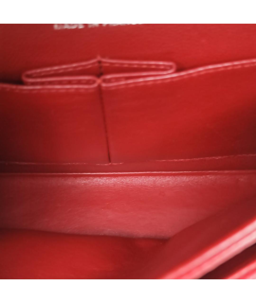CHANEL Красная кожаная сумка через плечо, фото 8