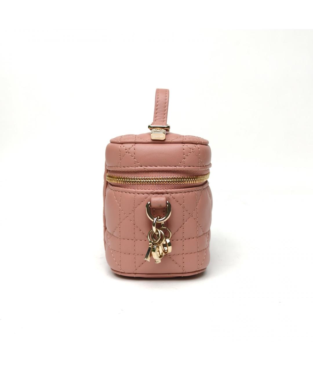 CHRISTIAN DIOR Розовая кожаная сумка через плечо, фото 5