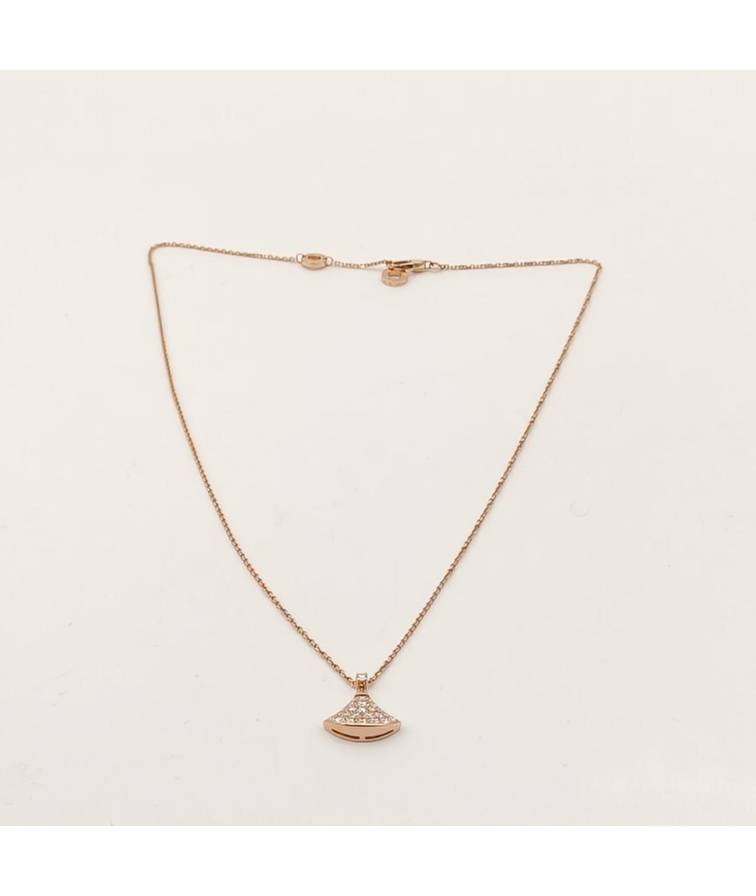 BVLGARI Золотая подвеска из розового золота, фото 7