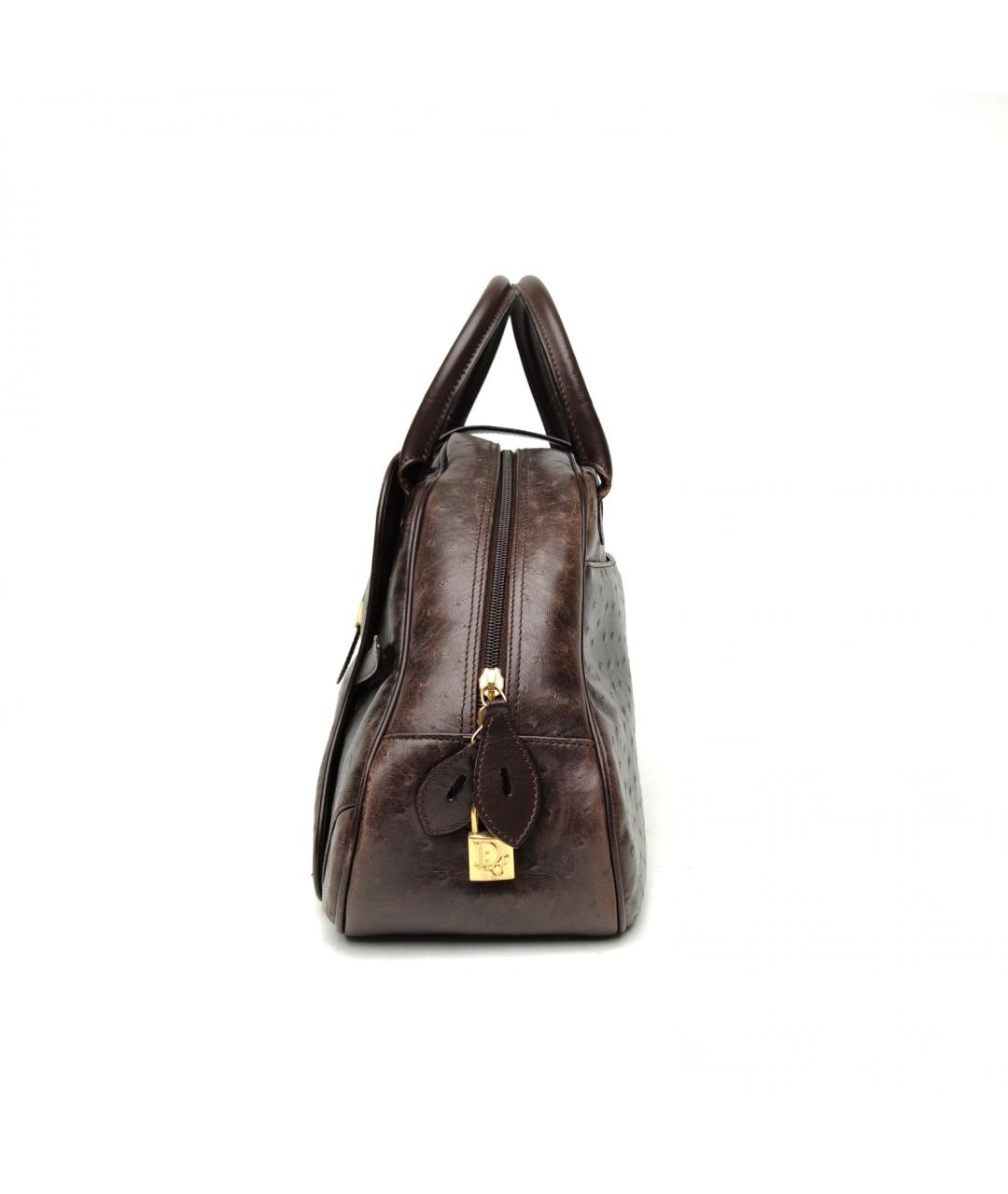 CHRISTIAN DIOR Коричневая сумка с короткими ручками, фото 3