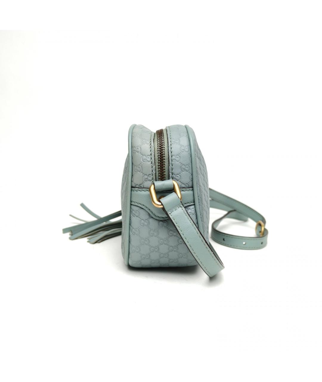 GUCCI Зеленая кожаная сумка через плечо, фото 3