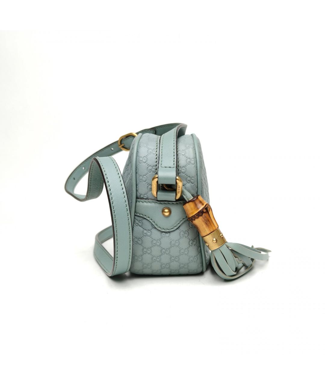 GUCCI Зеленая кожаная сумка через плечо, фото 5