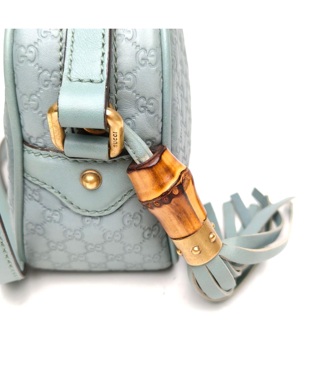 GUCCI Зеленая кожаная сумка через плечо, фото 6