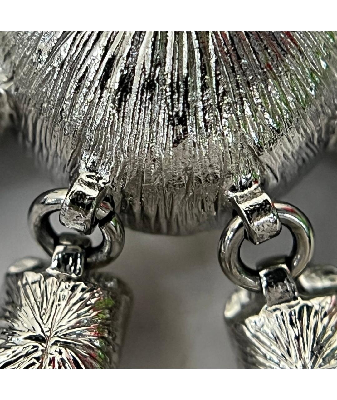 CHANEL Серебряная металлическая булавка / брошь, фото 8