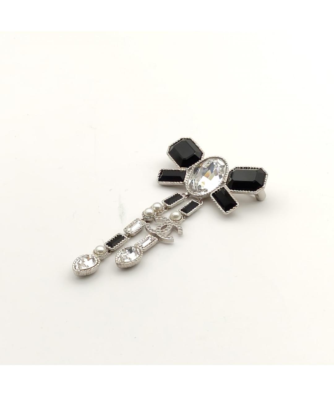 CHANEL Серебряная металлическая булавка / брошь, фото 4