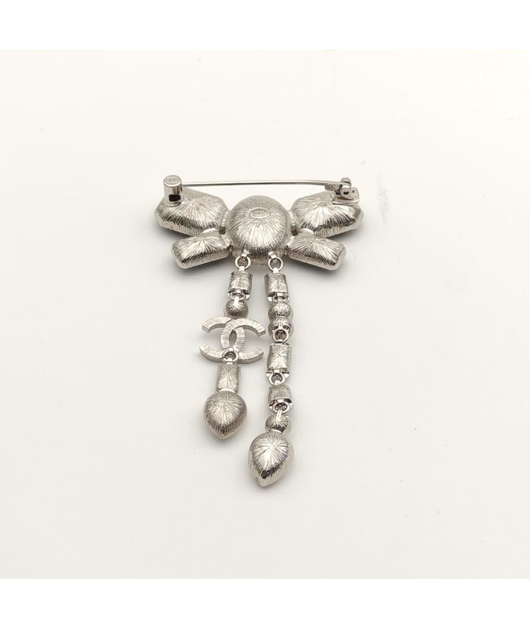 CHANEL Серебряная металлическая булавка / брошь, фото 5