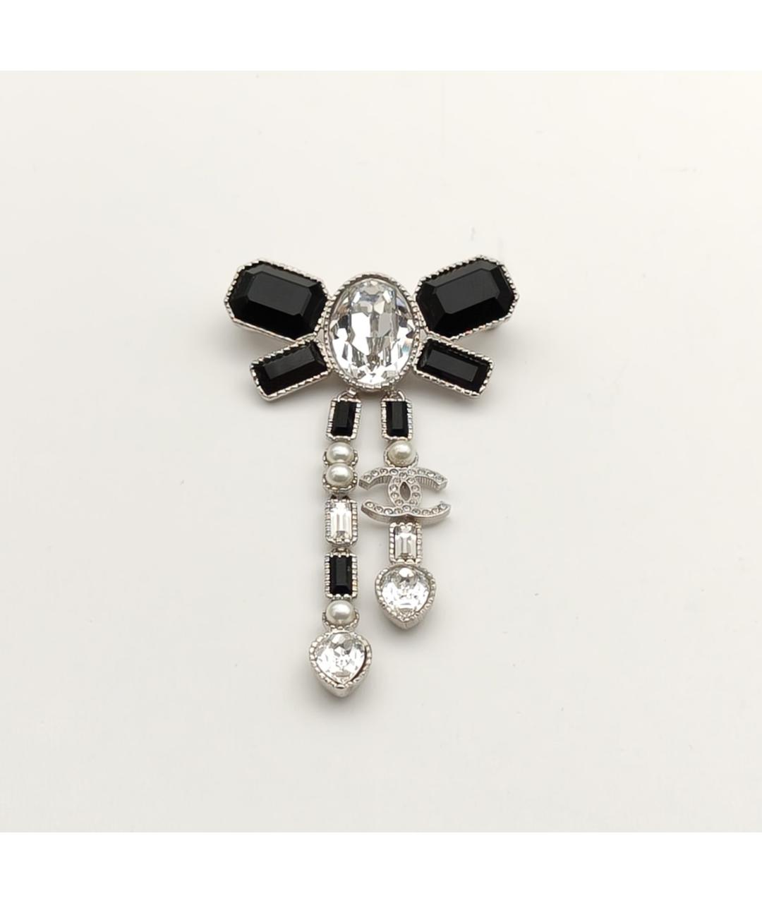 CHANEL Серебряная металлическая булавка / брошь, фото 3